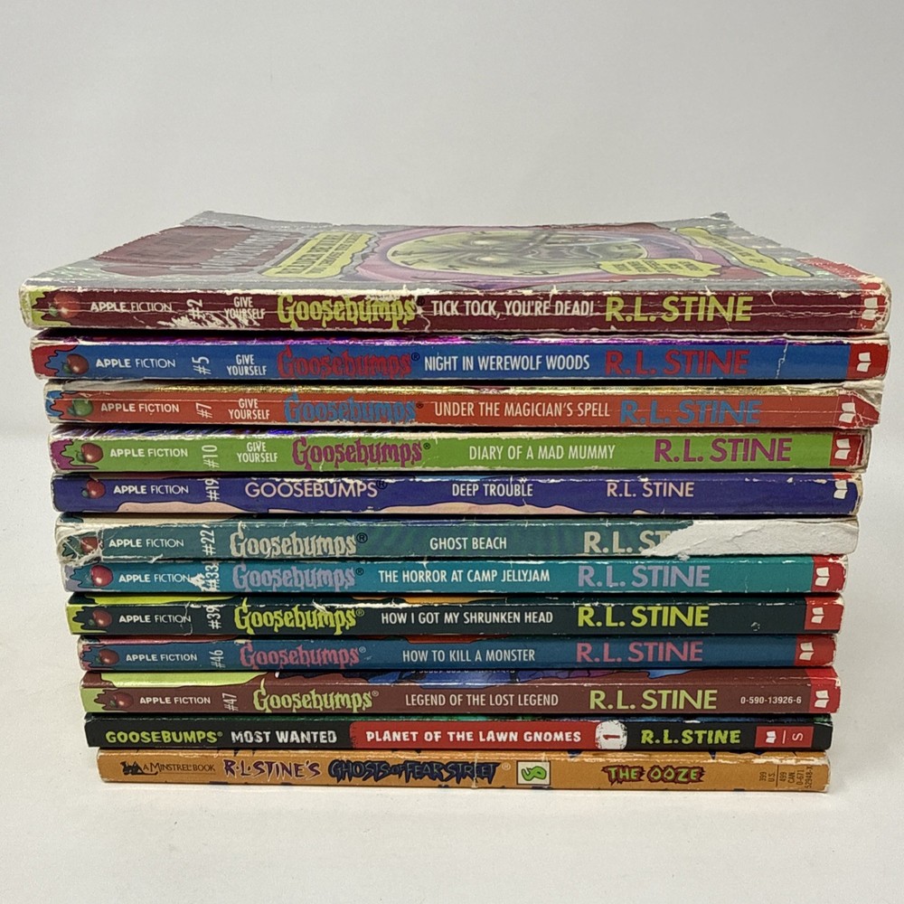 Lot of 12 VTG Goosebumps Scholastic Books 1990’s Paperbacks R L Stine Modern