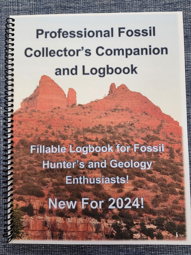 Fossil Hunters’ Companion and Logbook, Spiral Bound, Vinyl Covers 🇺🇲🇺🇲