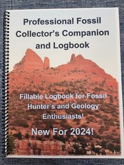 Fossil Hunters’ Companion and Logbook, Spiral Bound, Vinyl Covers 🇺🇲🇺🇲