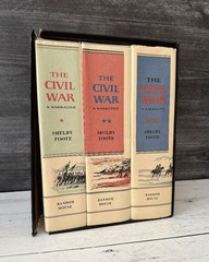 The Civil War A Narrative 3 Vol Set Shelby Foote Slipcase Maps History 1958 HCDJ