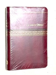 French Bible, La Sainte Bible- Louis Segond 1910 Burgundy Im Leather, Zipper