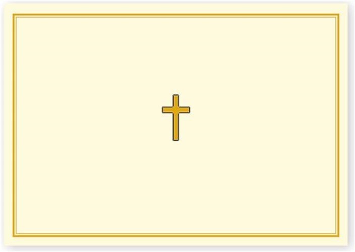 Gold Cross Note Cards [With 15 Enveolopes] (Mixed Media Product)