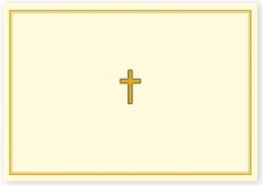 Gold Cross Note Cards [With 15 Enveolopes] (Mixed Media Product)