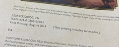 Dungeons and Dragons Player’s Handbook Core Rulebook Printing? Look At Pics