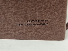 Holy Bible NIV Brown Leathersoft Cover Book Gold Gilded Page Edges
