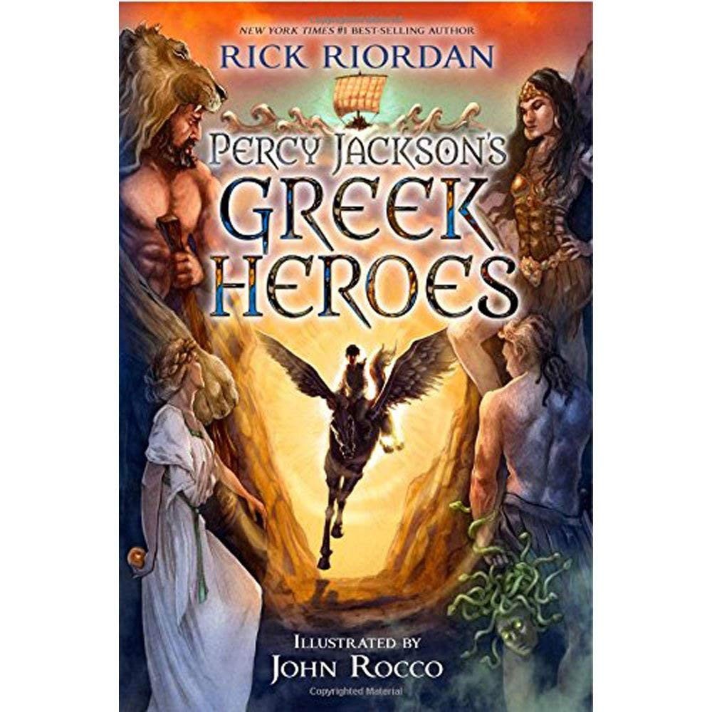 Percy Jackson’s Greek Heroes Riordan, Rick|Rocco, John hardcover Very Good