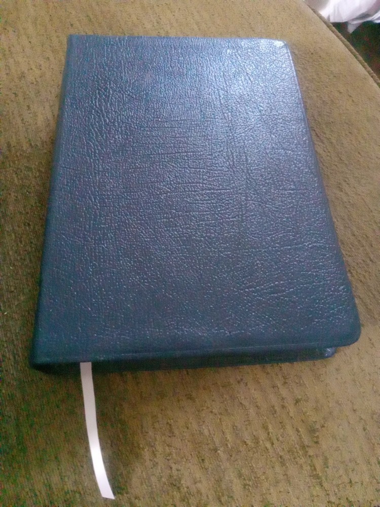 Holy Bible Kenneth Copeland Reference Edition KJV Red Letter Blue Leather 1991