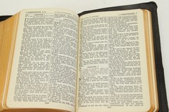 Vintage Holy Bible Self-Pronouncing KJV National Bible Press 119 Leather