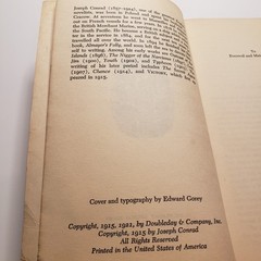 1921 Victory Joseph Conrad Doubleday Anchor Edition Vintage PB Book