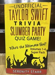 Unofficial Taylor Swift Trivia Slumber Party Quiz Game Super Pack – Starr