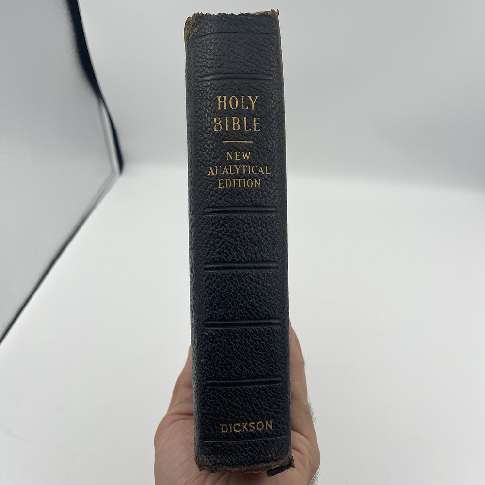 Holy Bible New Analytical Indexed Edition Dickson 1931 King James Vtg Leather