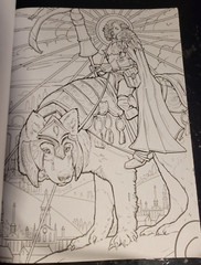 COLORING MYTH & MAGIC Vol 3 Adult Coloring Book With 47 Prints Ready To Frame