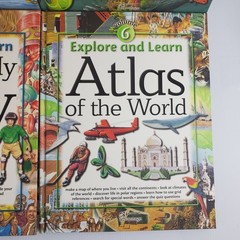 SW Advantage Lot of 6 Explore & Learn HC Homeschool Learning w Fold Out Maps