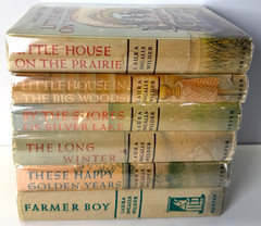 Laura Ingalls Wilder, 1953 Harper & Brothers 6 books w Little House, $2.75 DJs