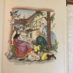 FIABE DI GRIMM Illus Klapschy Astro libri Topo Biblo 1979 12X9.5“ Beautiful