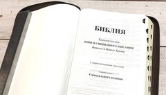 Библия Russian Bible large print Большой формат золотой срез​ индексы молния