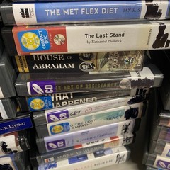 Lot of 45 + Audiobooks on CD, Ex Library, Fiction, Mixed Authors