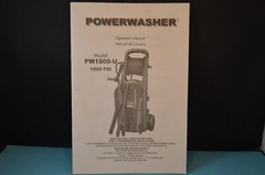 POWERWASHER Model PW1800-U „OPERATOR’S MANUAL” 1800 PSI 26 Pages INSTRUCTIONS