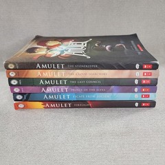 Amulet Book Set 6 Paperback Books 1 & 3-7 Kibuishi Illustrated Comic Book