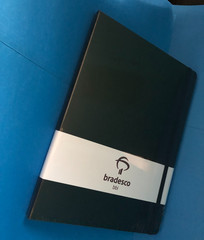 Moleskine Notebook 10 in L x 7.5 in W bradesco bbi Logo Lined Pages NEW SEALED