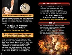 English(KJV) BIBLE Gospel Tracts, Pack of 40 Units in 4 Covers, 12 Pages Each.
