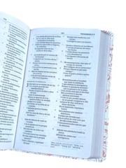 Biblia Reina-Valera 1960 Mis Quince, Rosa y Blanco Símil Piel