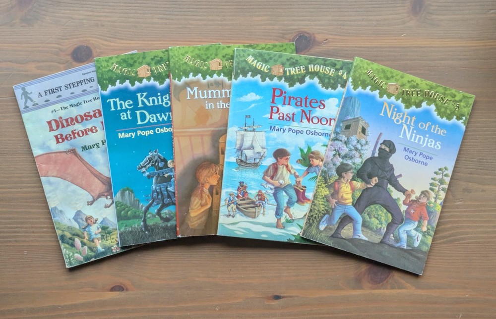 Magic Tree House 1–5 Set Vintage Mary Pope Osborn Kids Adventure Chapter Books
