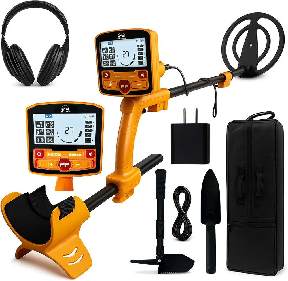 Metal Detector for Adults, Professional Waterproof Gold & Silver Detector, Recha