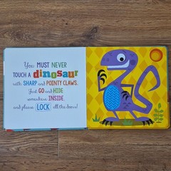 Never Touch a Dinosaur! Rosie Greening Board Book Stuart Lynch Dinosaurs