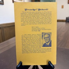 Preacher Behave! Pointers on Ministerial Ethics | J Clark Hensley | 1985 Signed