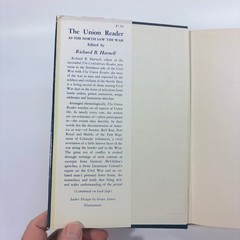 The Union Reader Richard B. Harwell 1958 First Edition Civil War History