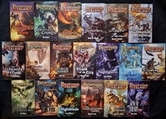 Pathfinder Tales lot of 19 paperback novels Paizo most unread like new