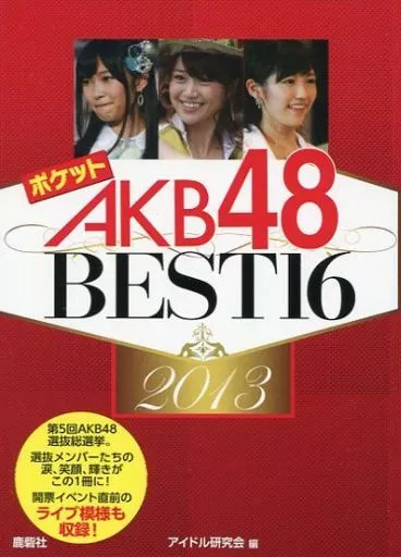 AKB48 Pocket Photo Book Best16 2013 Paperback 8.3in Idol Collectible