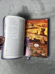 The Action Bible Study Bible ESV – Lavender Premium Edition – VG