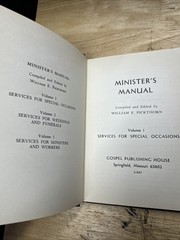 Ministers Manual Set 2 Volumes 1 & 3 William Pickthorn Gospel Publishing House
