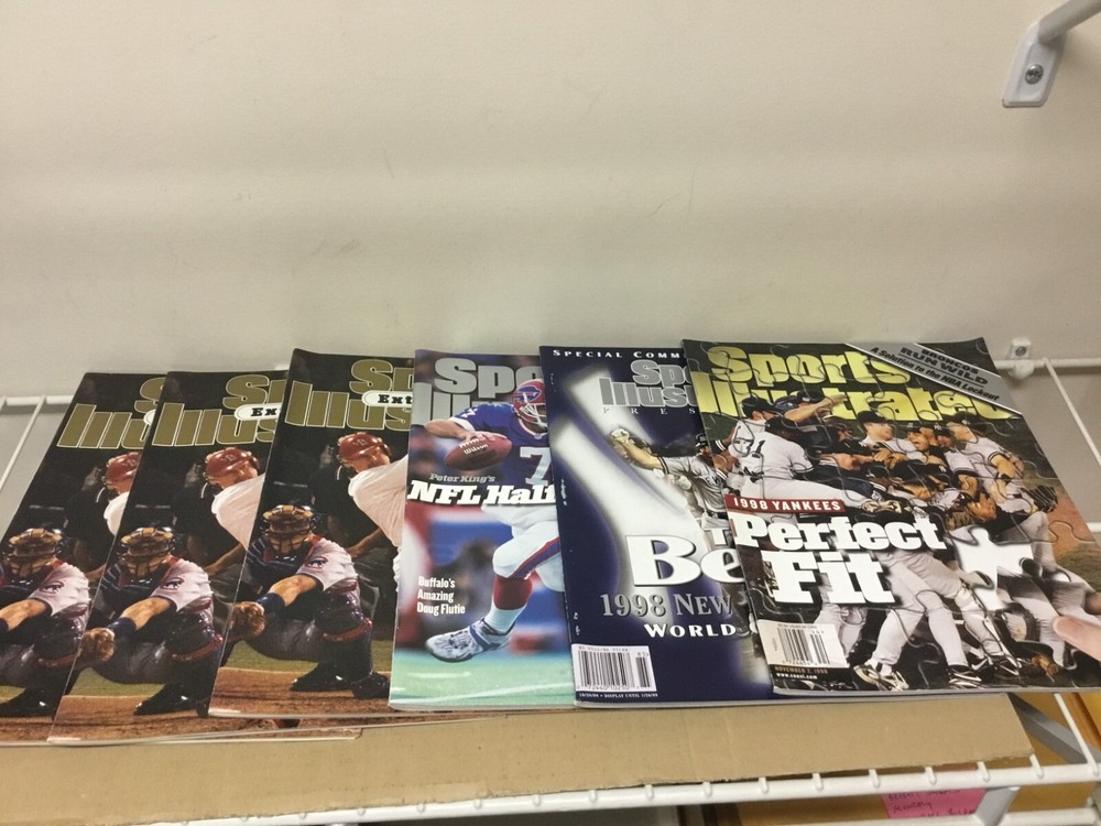 Lot of 6 – 1998 Sports Illustrated Magazines – Yankees 2 / Flutie / McGwire 3