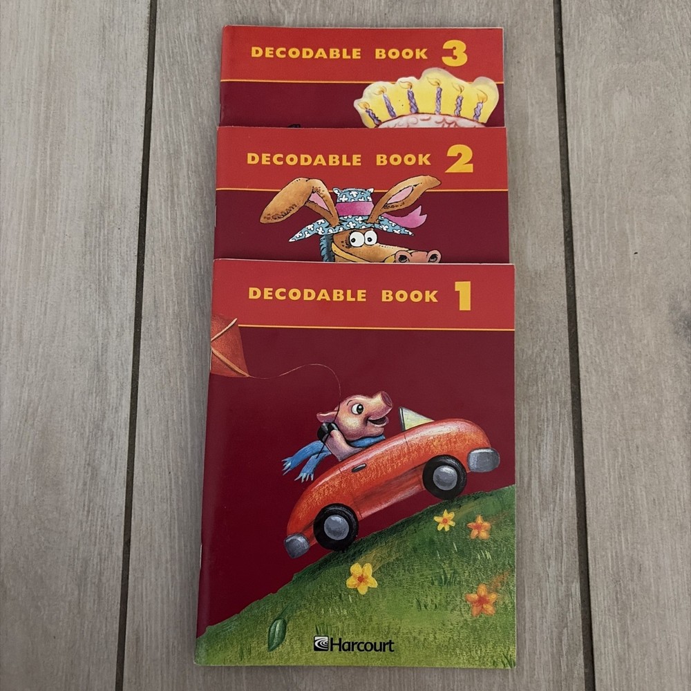 Harcourt Decodable Books Set 1 2 3 Early Reader Phonics Softcover Lot Learning