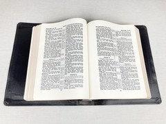 WORLD PUBLISHERS LOOSE LEAF KJV HOLY BIBLE CENTER COLUMN BONDED LEATHER RARE HTF