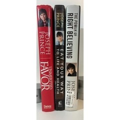 Joseph Prince Book Bundle: Unmerited Favor The Power Of Right Believing Eat Your