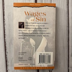 Wages of Sin Kate Benedict erotic pulp sleaze adult fiction PB 2000 Chimera Smut