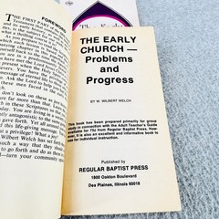 Early Church Problems & Progress Book of Acts W. Wilbert Welch 1976 Baptist RBP