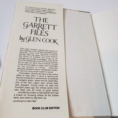 The Garrett Files & Garrett, P.I. Hardcover Book Lot Glen Cook Book Club Edition