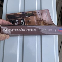 MANAGING FRONT OFFICE OPERATIONS By Michael L. Kasavana & Richard M. Brooks *VG*