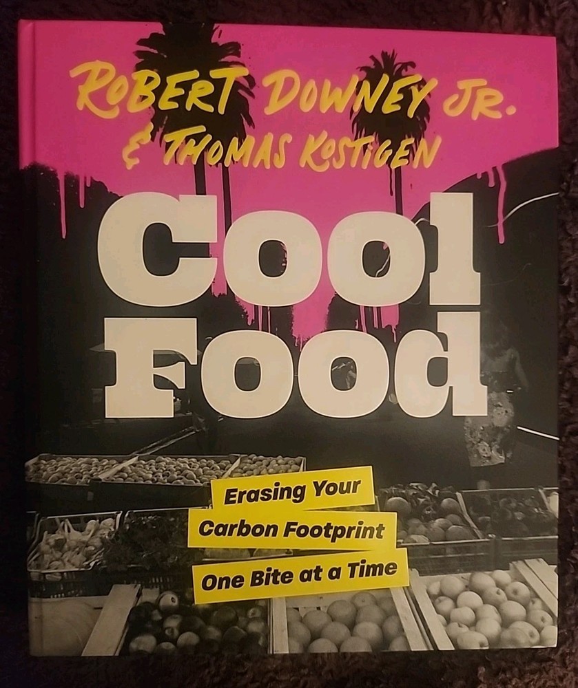ROBERT DOWNEY Jr. Signed COOL FOOD Book 1st Ed Hardcover Iron Man Marvel Dr Doom