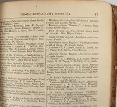 1862 CIVIL WAR BUFFALO Directory Underground Railroad GROVER CLEVELAND Fillmore