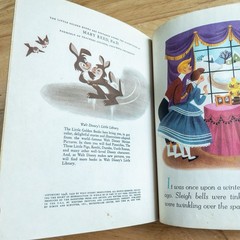 Once Upon A Wintertime Walt Disney Little Golden Book 1950 1st Ed A D12 Vintage