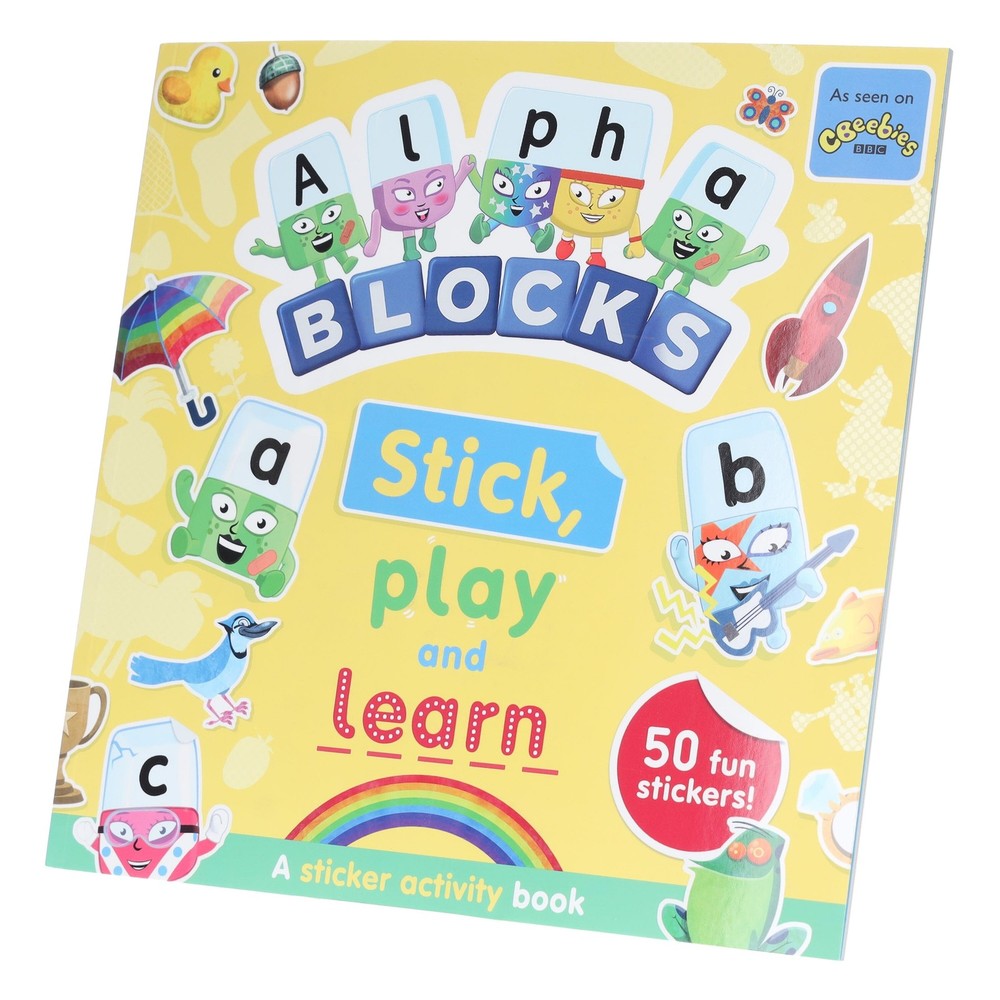 Alphablocks Stick, Play and Learn by Sweet Cherry Publishing – Ages 3-6 – PB