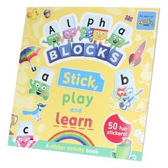 Alphablocks Stick, Play and Learn by Sweet Cherry Publishing – Ages 3-6 – PB