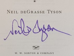 SIGNED Neil deGrasse Tyson Autographed Book – Astrophysics for People in a Hurry
