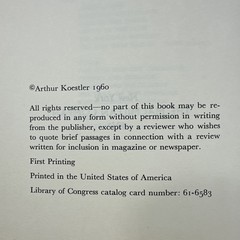 Lot of 3, Arthur Koestler Hardcover Books Mixed Titles